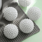 White laundry hair removal ball for effective lint and pet hair removal
