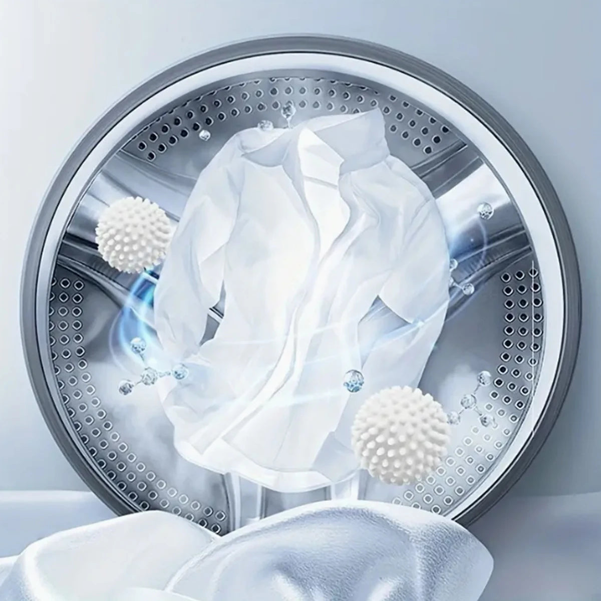 Laundry hair removal ball for effective lint and pet hair cleaning