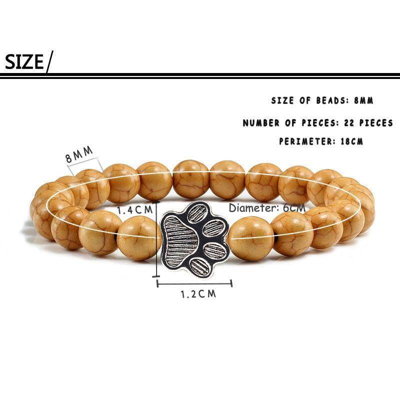 Lava stone pet bracelet for men featuring 8mm beads and comfortable fit for everyday wear