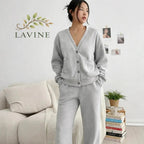 LÁVINE™ Oversized Loungewear Set – Cozy Cardigan & Pants