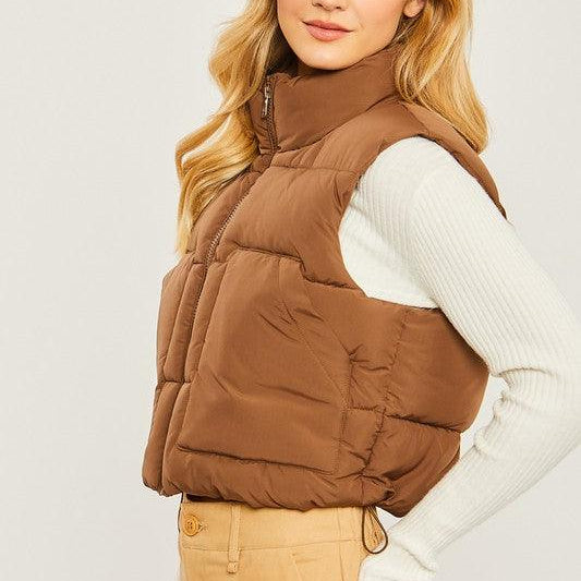 Women's Coats & Jackets Layering Puffer Vest With Pockets