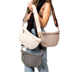 Layla Woven Checkered Crossbody Sling Bag