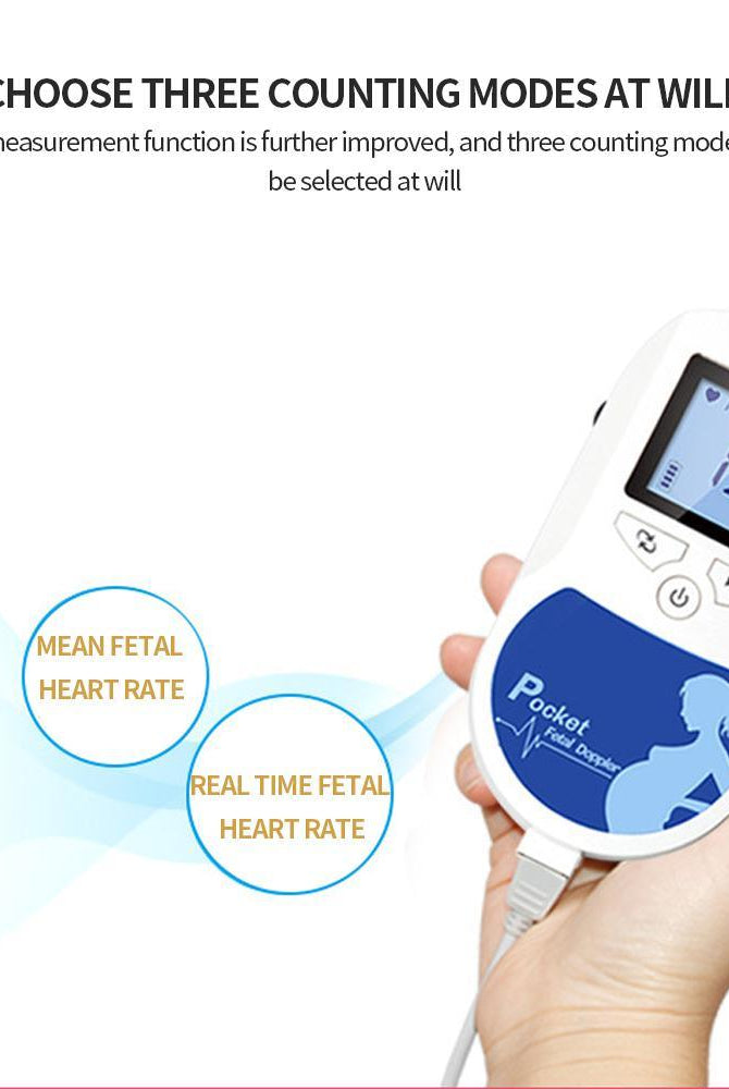 Women's Personal Care - Beauty Lcd Display Doppler Home Fetal Heart Rate Monitor Pregnancy