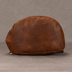 brown leather chest bag sling for casual outings