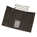 Leather Clip Wallet for Men Multi-Card Wallet with Iron