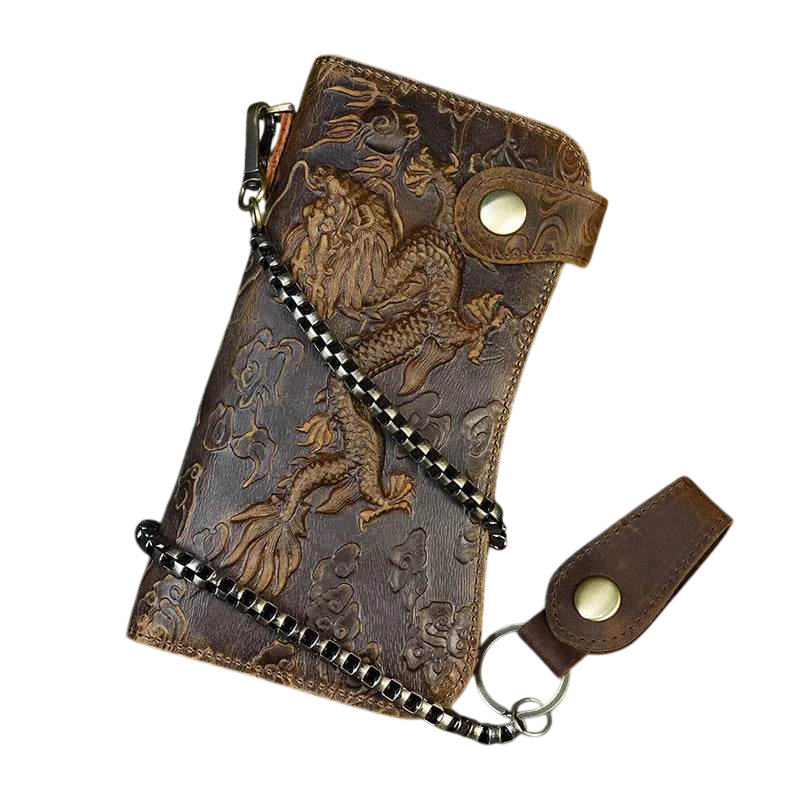 Leather Clip Wallet for Men Multi-Card Wallet with Iron