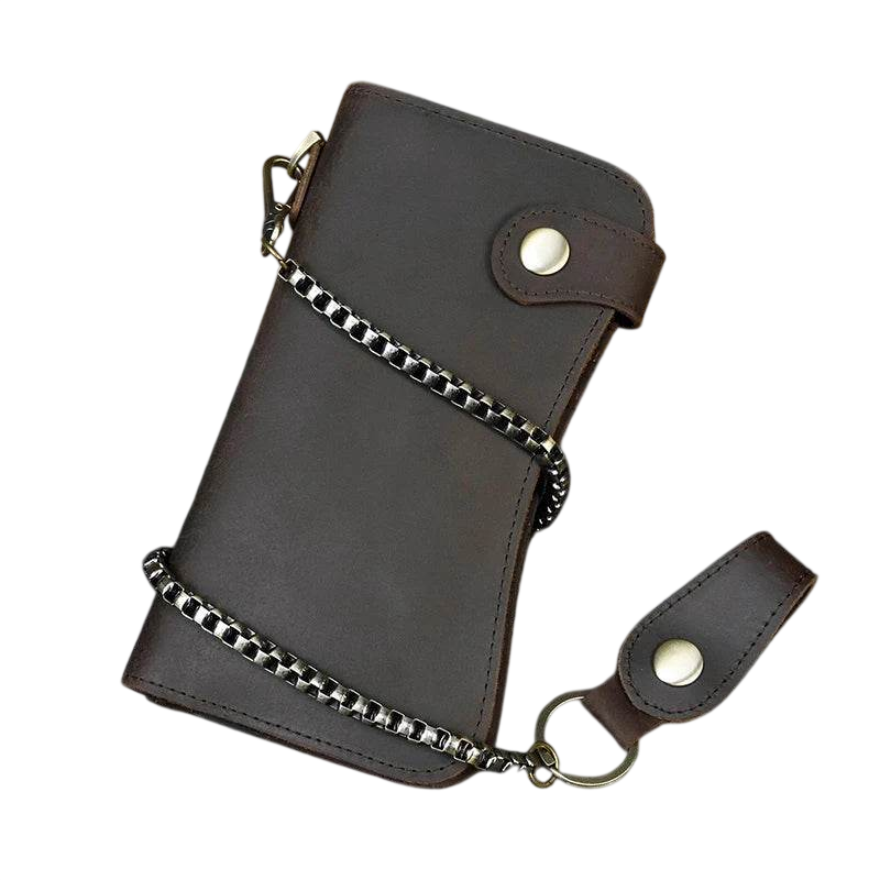 Leather Clip Wallet for Men Multi-Card Wallet with Iron