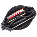 black leather crossbody mini bag for stylish everyday use