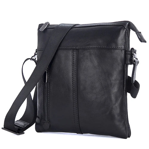 Black leather crossbody mini bag for everyday use
