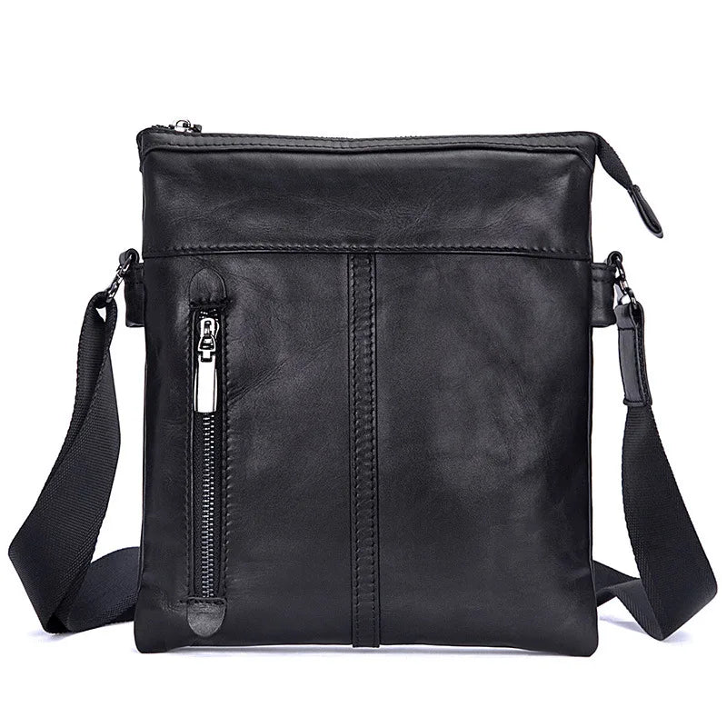 Black leather crossbody mini bag for stylish, everyday use