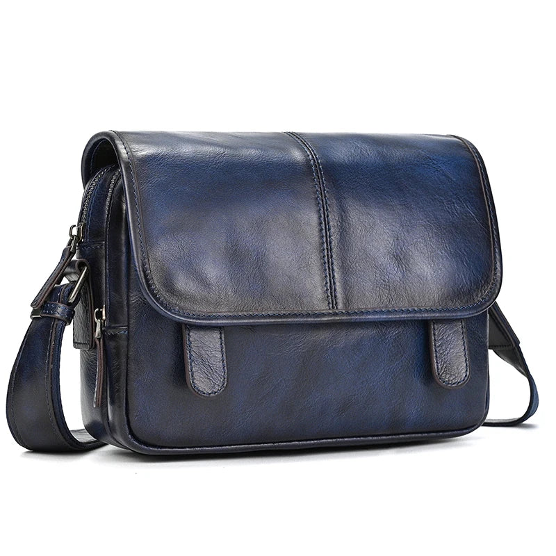 Navy leather crossbody mini bag for stylish daily use