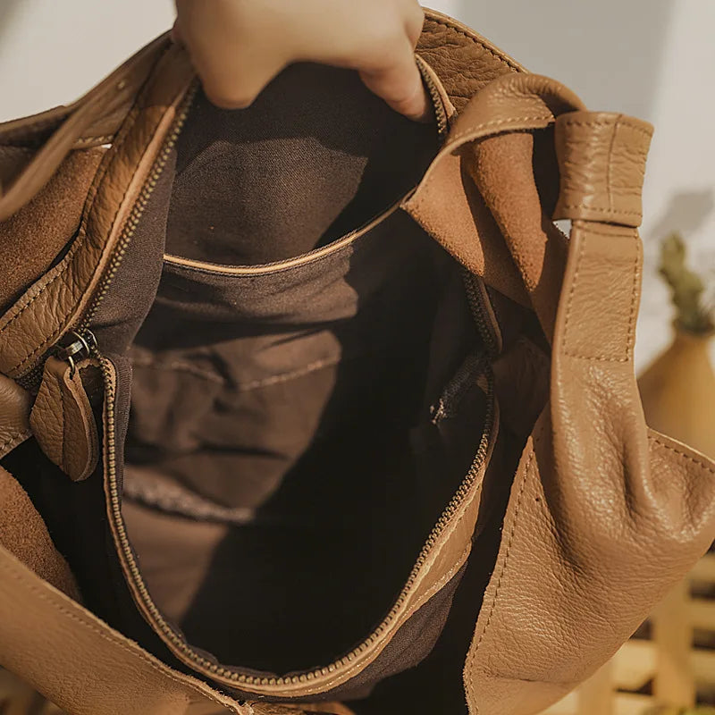 brown leather crossbody mini bag, perfect for everyday use