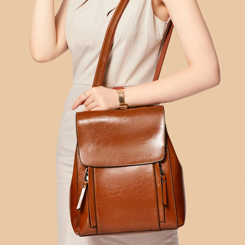 Brown leather crossbody mini bag for stylish everyday use