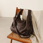 Brown leather crossbody mini bag for everyday use