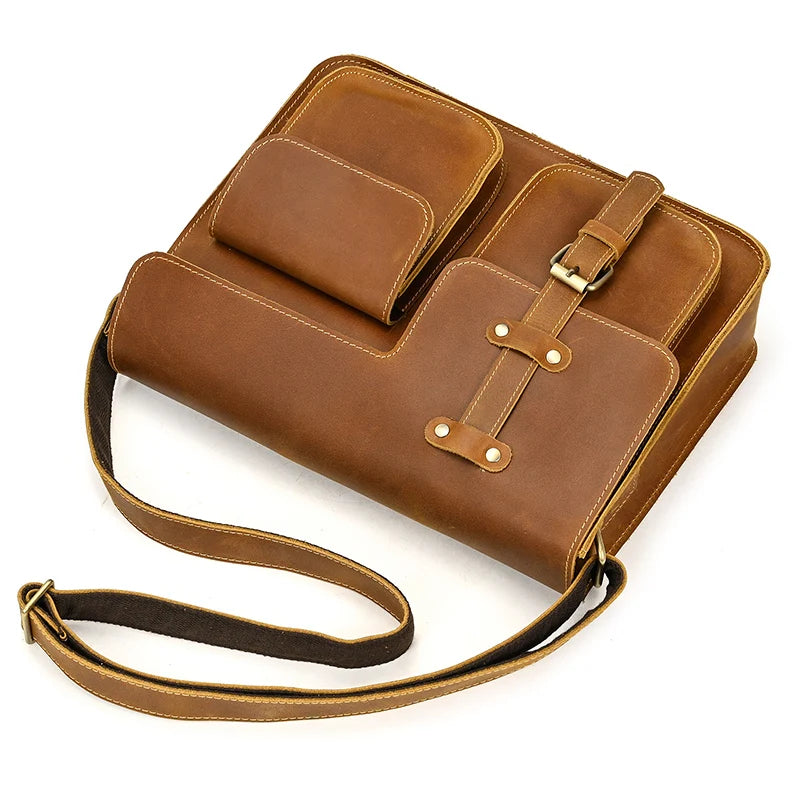 Brown leather crossbody mini bag for stylish everyday use