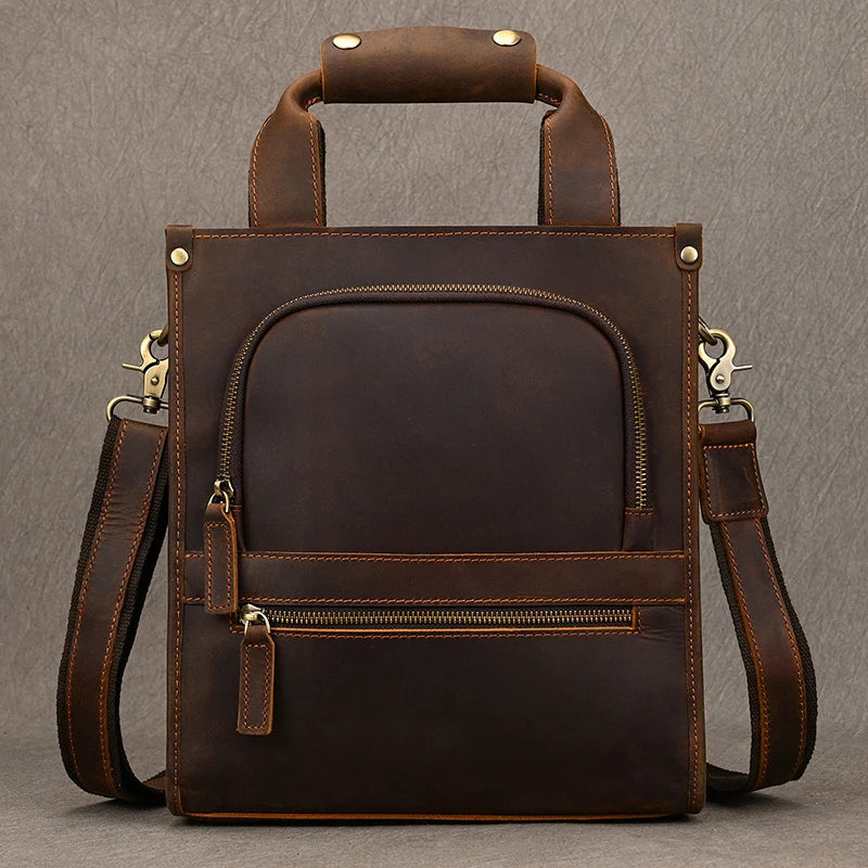 Brown leather crossbody mini bag for stylish everyday use