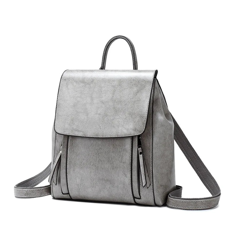 Gray leather crossbody mini bag for stylish everyday use