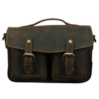 VacationGrabs Leather Messenger Bag for Photography