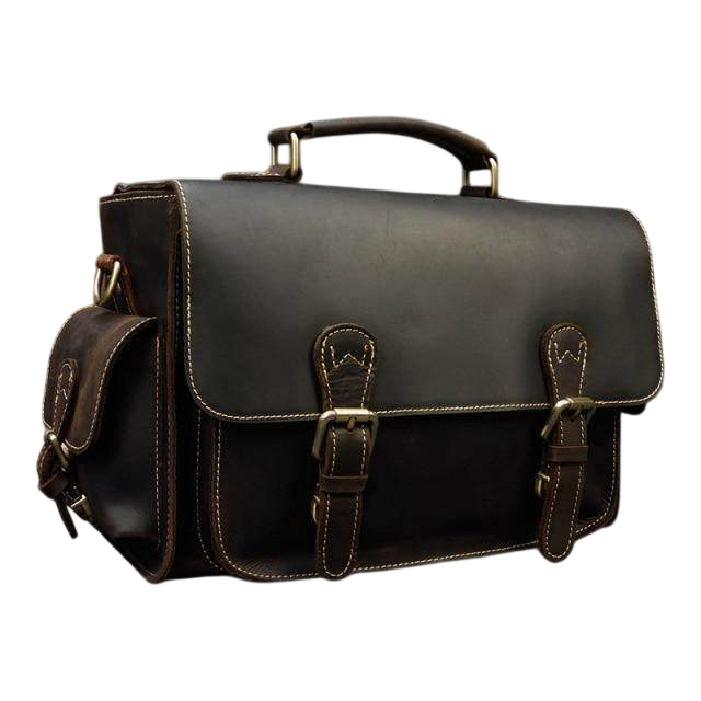 VacationGrabs Leather Messenger Bag for Photography