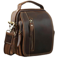 VacationGrabs Leather Messenger Bag for Travel & Style