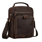 Leather Shoulder Crossbody Bag – Men's Sling Messenger