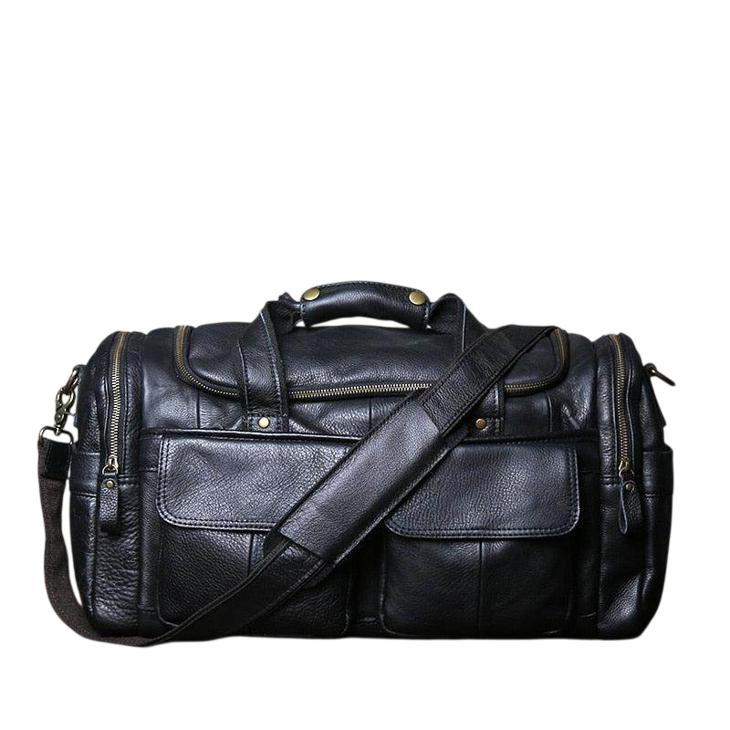VacationGrabs Leather Travel Duffel Bag - Stylish & Durable