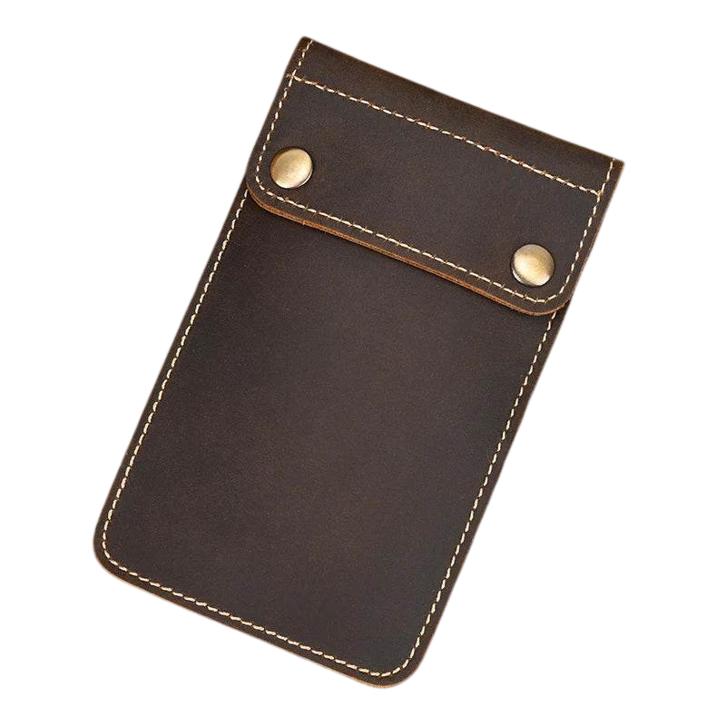 Leather Watch Case with Three Round Buckles Travel Storage
