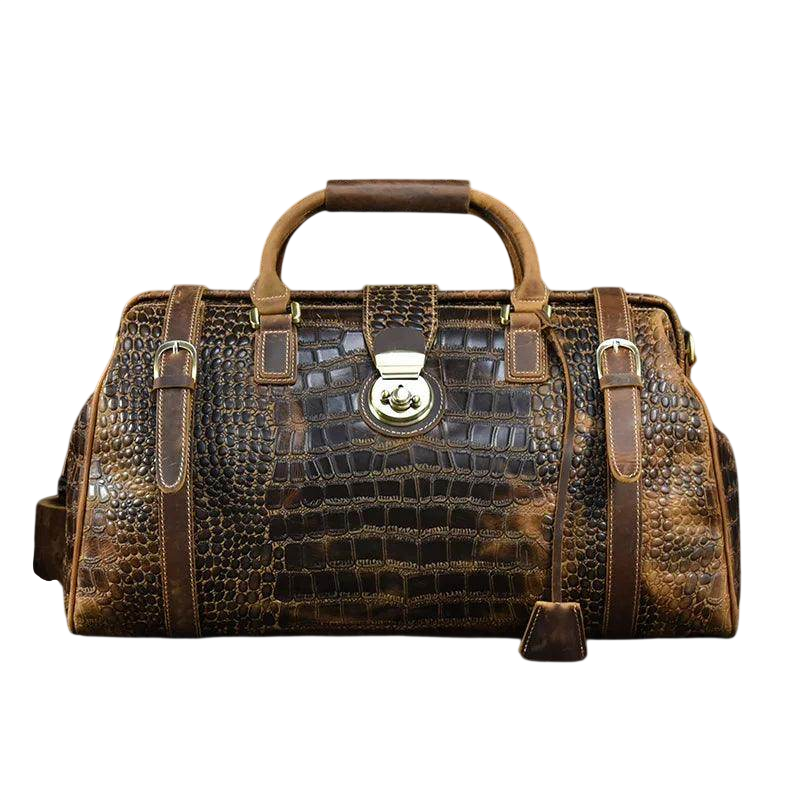 Leather Weekender Bag For Men Vintage Leather