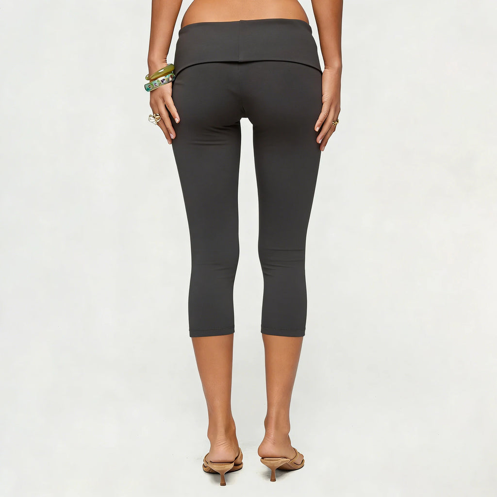 Women's black leggings capri leggings for casual and active wear