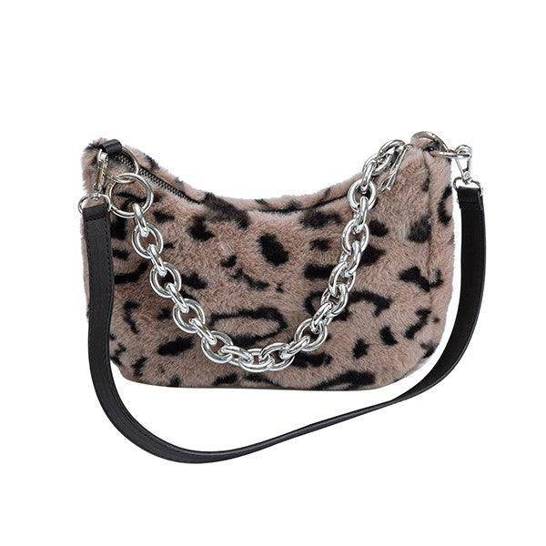 Leopard Print Plush Bag - VacationGrabs