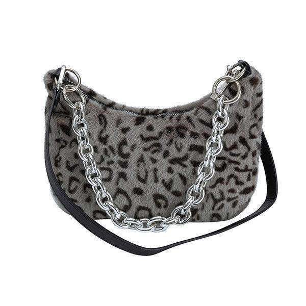 Leopard Print Plush Bag - VacationGrabs