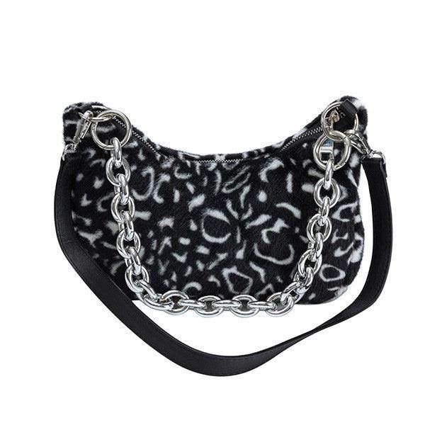 Leopard Print Plush Bag - VacationGrabs