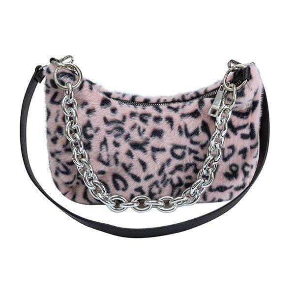 Leopard Print Plush Bag - VacationGrabs