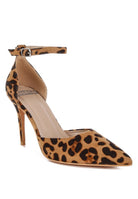 leopard print stiletto heel sandals for stylish women
