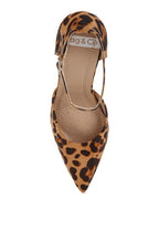 Women's leopard print stiletto heel sandals for stylish occasions