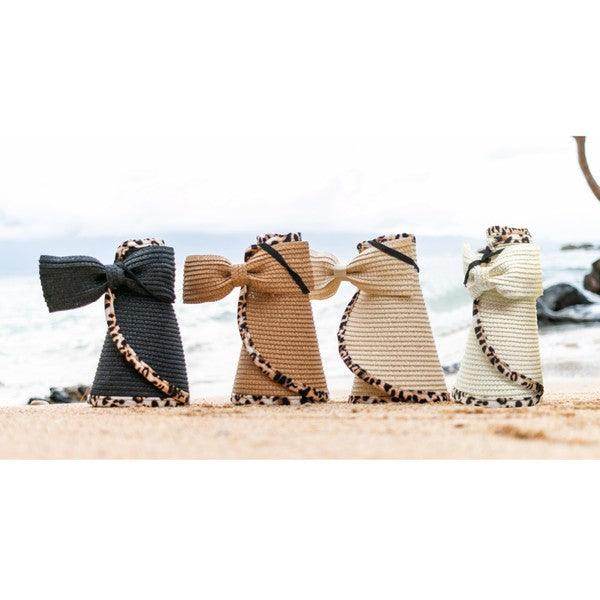 Aili's Corner leopard print sun visor hats in various colors for stylish sun protection