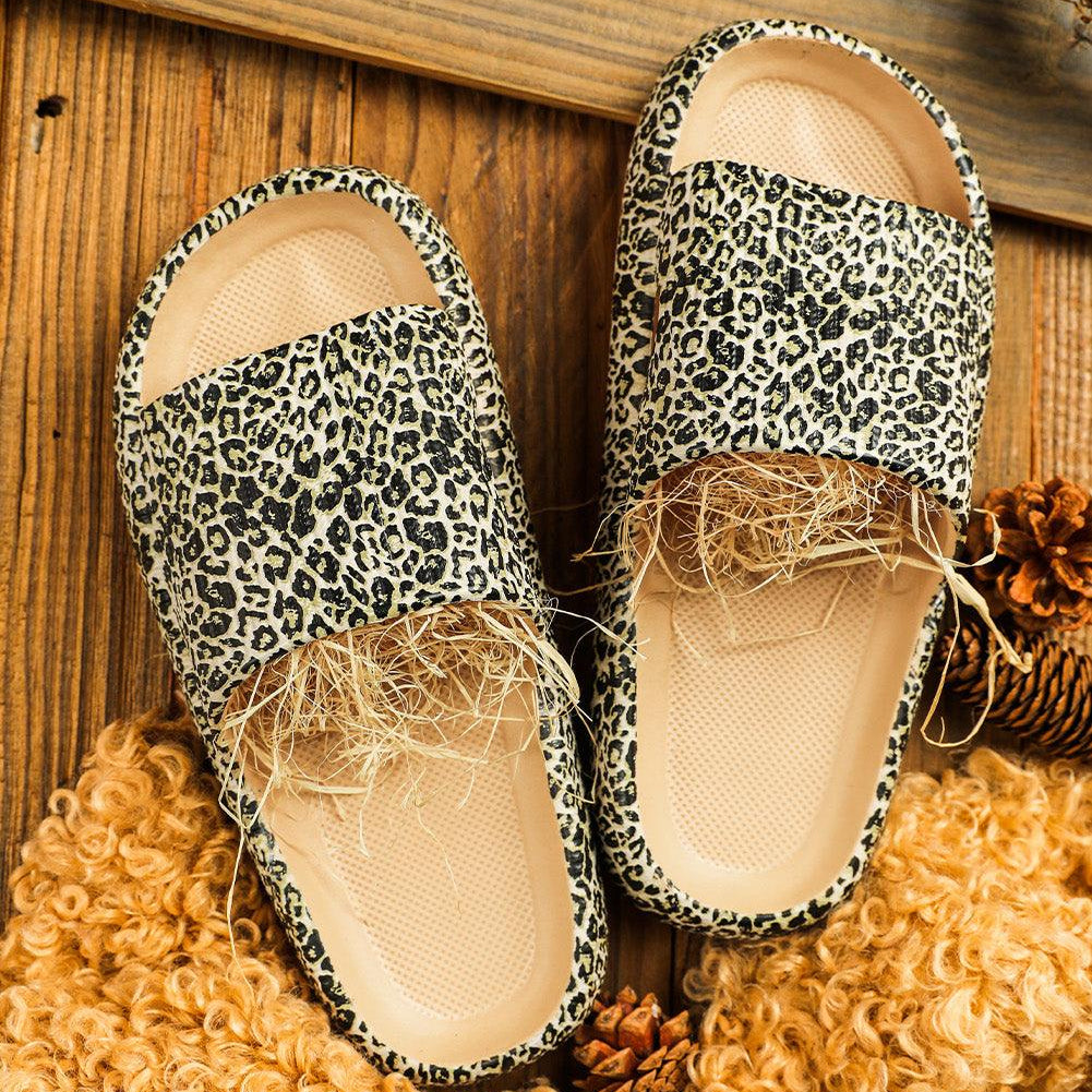 Women's Shoes - Slippers Leopard Soft Rubber Slippers