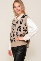 Women's Shirts Leopard Vest