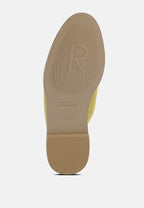 Lia Handcrafted Canvas Mules