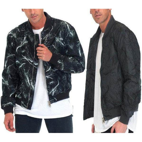 Lightning Bomber Windbreaker - VacationGrabs