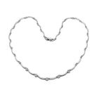 Silver necklace from VacationGrabs, perfect to pair with lightweight earrings for vacation outfits