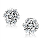 Sparkling silver stud earrings design perfect for lightweight earrings for vacation outfits