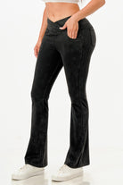 Black lightweight flare jeans for women with a comfortable fit and stylish design, perfect for casual outings