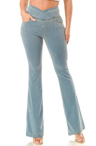 Lightweight flare jeans for women with a stylish design and comfortable waistband for casual wear