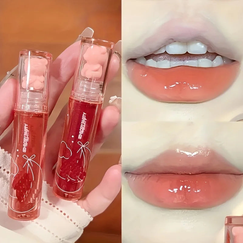 VacationGrabs lip gloss set in cherry and strawberry shades for glossy lips