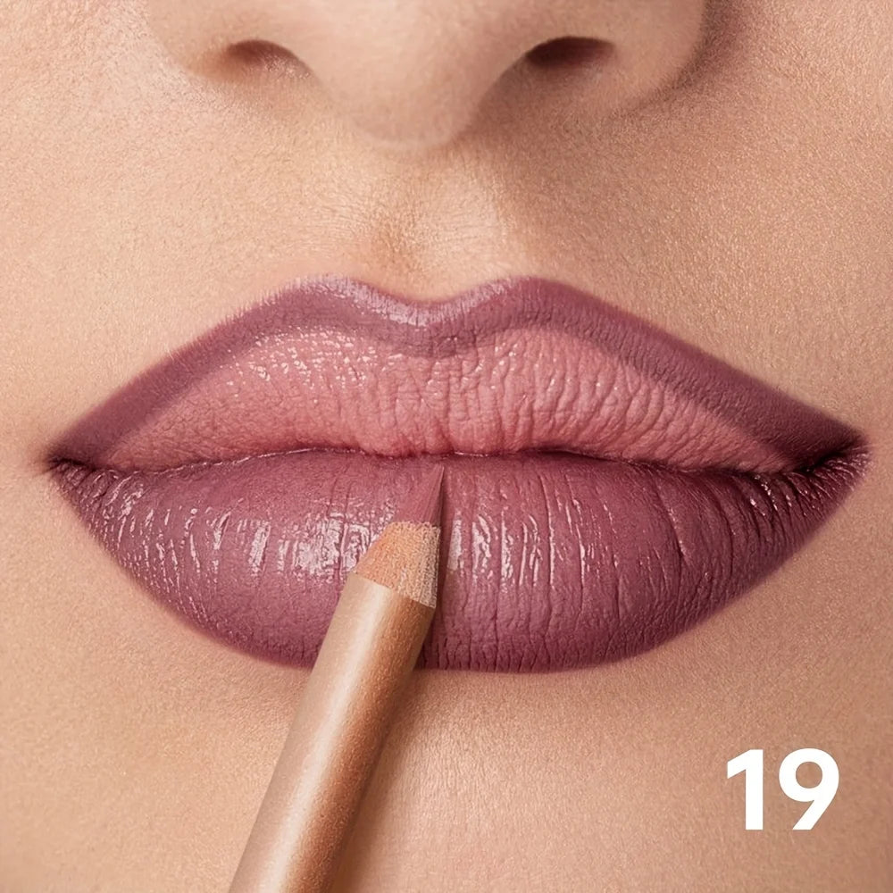 VacationGrabs lip liner pencil applied on lips with lip liner