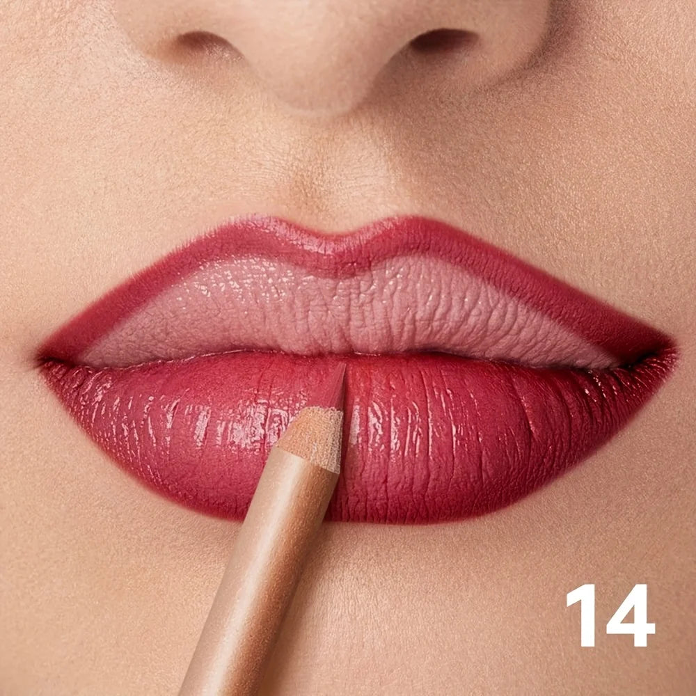Lip pencil liner in nude pink shade for defining lips