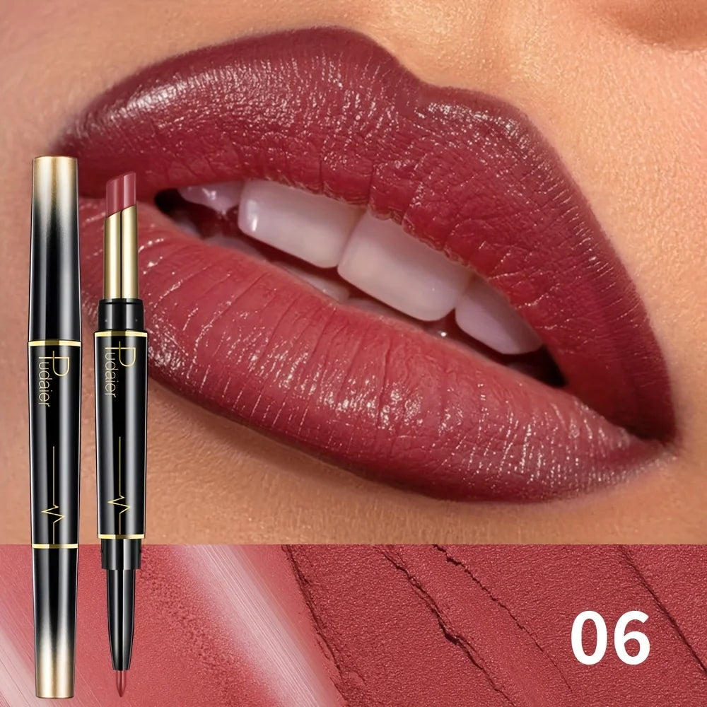 Lip liner for perfect lips with lip liner in rich mauve shade