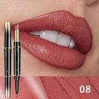 Lip liner and lipstick duo for perfect lips with lip liner