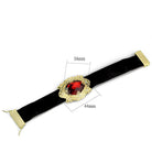 Women's Jewelry - Bracelets LO3671 - Gold & Brush Brass Bracelet with Synthetic Synthetic Glass in Siam